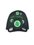 Parsaver Golf - Deluxe Mallet Putter Cover - Lucky Clover (Black)