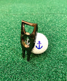6. Parsaver Golf - Players Golf Divot Repair Tool - NAVY Ball Marker Divot Tool Gadget - Anchor Golf Ball Stencil