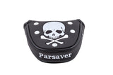 Parsaver Golf - Deluxe Mallet Putter Cover - Skull & Bones (Black) NEW!!!