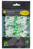 2. PARTEE 3 1/4" & 1 1/2" Tees- Practically Unbreakable Tour Golf Tees - Lucky Shamrock Golf