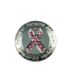 Parsaver Golf - Pink Ribbon Ball Marker embellished with crystals from Swarovski®
