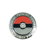 Parsaver Golf - Pokemon Ball Marker embellished with crystals from Swarovski®