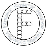 Letter F Ball Marker embellished with crystals from Swarovski®   -