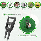 5. Parsaver Golf - Players Golf Divot Repair Tool - Air Force Ball Marker Divot Tool Gadget - US FLAG Golf Ball Stencil