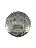 8. Parsaver Golf - Crown Ball Marker embellished with pink crystals from Swarovski®