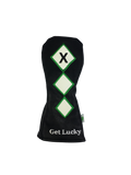 Parsaver Golf - Deluxe X Hybrid Head Cover - Green/White Diamond Pattern #2