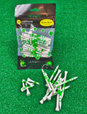 2. PARTEE 3 1/4" & 1 1/2" Tees- Practically Unbreakable Tour Golf Tees - Lucky Shamrock Golf
