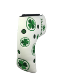 Parsaver Golf Deluxe Putter Cover - Lucky Clover (White)  -