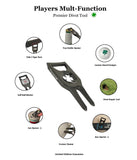 Players Golf Divot Repair Tool - Shamrock Clover Golf Ball Stencil - Ball Marker Divot Tool