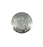 Letter K Ball Marker embellished with crystals from Swarovski®