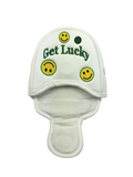 Parsaver Golf - Deluxe Mallet Putter Cover - Smiley  (White)