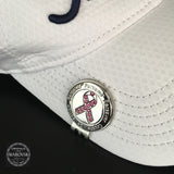 Parsaver Golf - Pink Ribbon Ball Marker embellished with crystals from Swarovski®