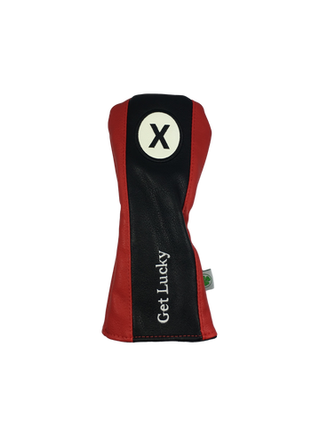 Parsaver Golf - Deluxe X Hybrid Head Cover - Red/Black Racing Stripe Pattern #3