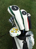 Parsaver Golf - Deluxe Mallet Putter Cover - Smiley  (White)