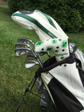 Parsaver Golf Deluxe Putter Cover - Lucky Clover (White)  -