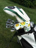 Parsaver Golf Deluxe Putter Cover - Smiley (White)