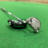 Parsaver Golf - Deluxe Half Mallet Putter Cover - Lucky Clover (Black) NEW!!!