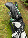 Parsaver Golf - Deluxe Half Mallet Putter Cover - Lucky Clover (Black) NEW!!!